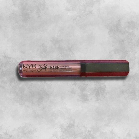 NYX Professional Makeup Lip Lacquer Slip Tease Full Color Vibrant Bold Shine NWT - Picture 2 of 3